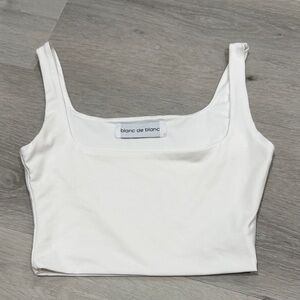 Blanc De Blanc White Crop Top